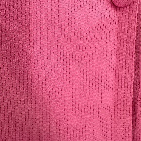Talbots Pink Cotton Woven Button Front Side Zip Casual A-Line Skirt Size 6P FLAW - Picture 6 of 12